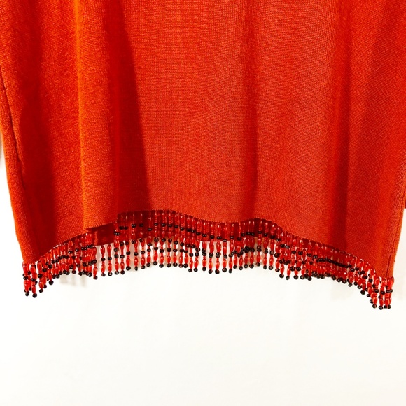 CLIO PETITES BEADED TASSEL SWEATER - PL - Picture 2 of 5